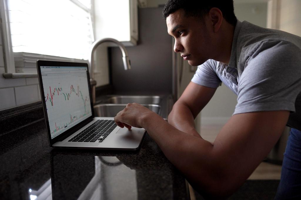 Financial charts and graphs showing investment growth